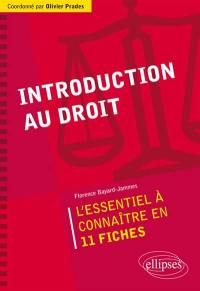 Introduction au droit : l'essentiel à connaître en 11 fiches