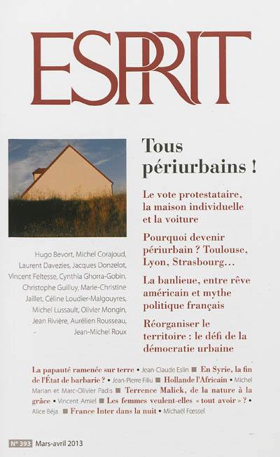 Esprit, n° 393. Tous périurbains !