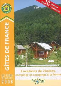 Locations de chalets, campings et campings à la ferme