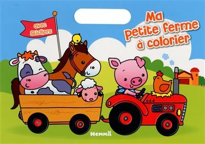 Ma petite ferme à colorier : avec stickers