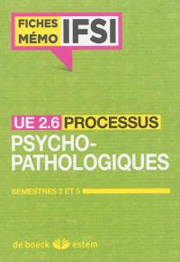 UE 2.6, les processus psychopathologiques : semestres 2 et 5