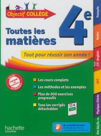 Toutes les matières, 4e : tout pour réussir son année !