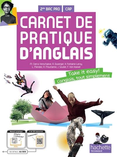 Carnet de pratique d'anglais : 2de bac pro, CAP