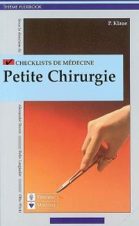 Checklists en petite chirurgie