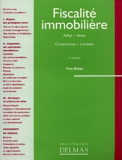 Fiscalité immobilière