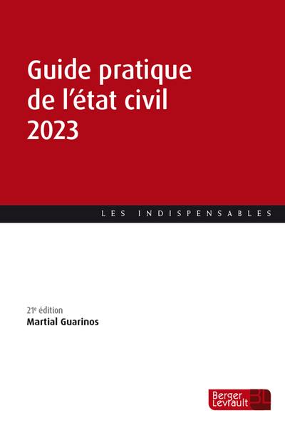 Guide pratique de l'état civil 2023