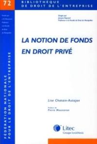 La notion de fonds en droit privé