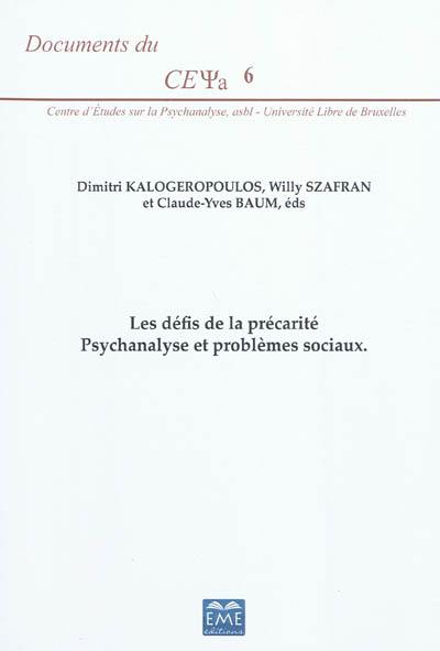 Les défis de la précarité : psychanalyse et problèmes sociaux