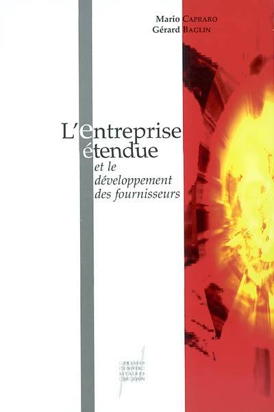 L'entreprise étendue et le développement des fournisseurs