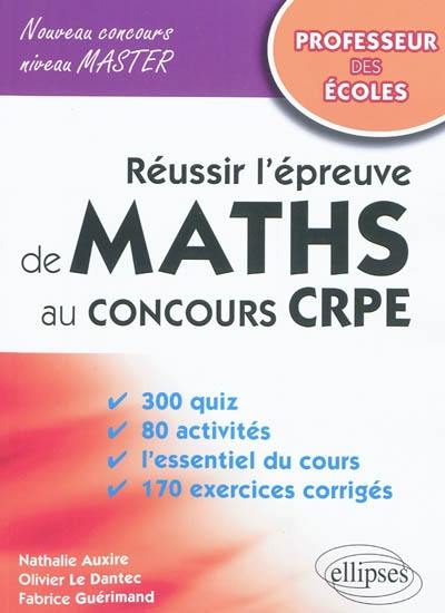 Réussir l'épreuve de maths au concours CRPE