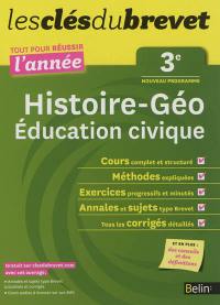 Histoire géo, éducation civique 3e : nouveau programme