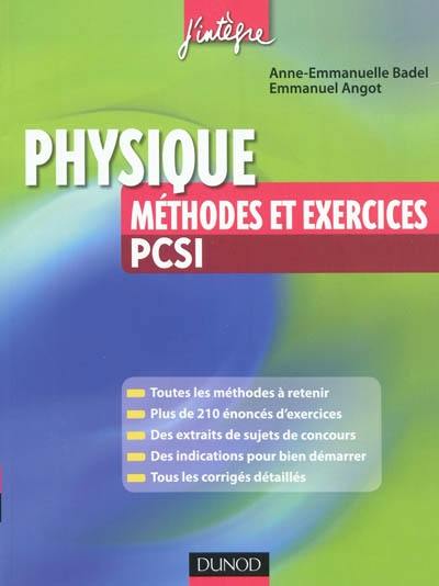 Physique : méthodes et exercices PCSI