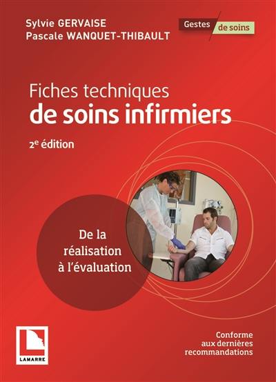 Fiches techniques de soins infirmiers : de la réalisation à l'évaluation