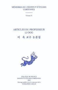 Articles du professeur Li Ogg