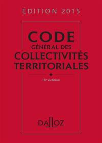 Code général des collectivités territoriales 2015