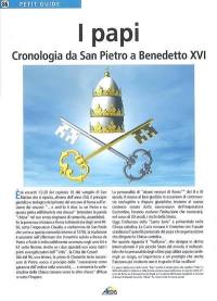 I papi : cronologia da San Pietro a Benedetto XVI