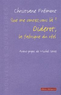 Que me contez-vous là ? : Diderot, la fabrique du réel