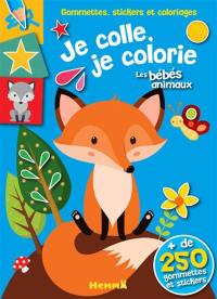 Les bébés animaux : je colle, je colorie