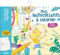 Mes autocollants à colorier : drôles d'animaux