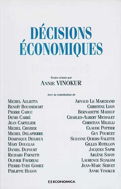 Décisions économiques