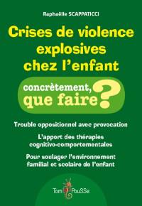 Crises de violence explosives chez l'enfant