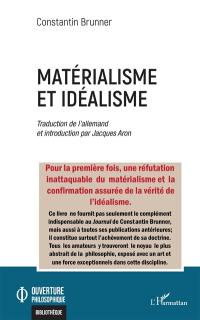 Matérialisme et idéalisme