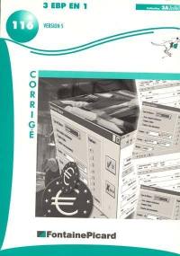 Trois EBP en un : version 5.0, Euro-2000 : corrigé