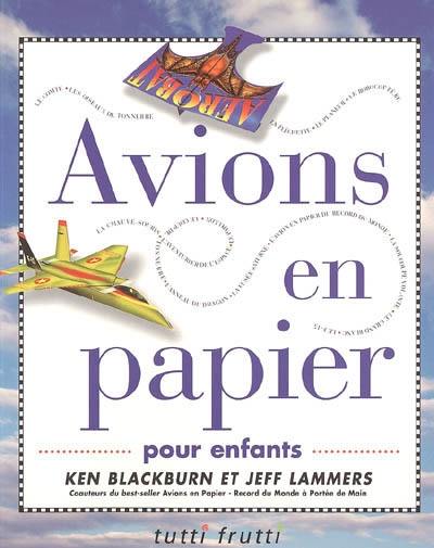 Avions en papier pour enfants