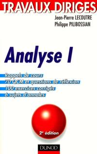 Analyse. Vol. 1. Travaux dirigés