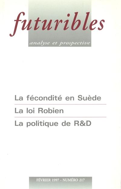 Futuribles 217, février 1997. La fécondité en Suède : La loi Robien