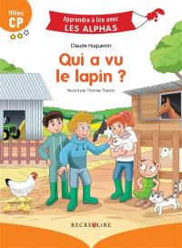 Qui a vu le lapin ? : milieu CP