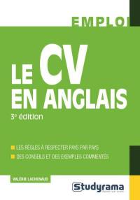 Le CV en anglais