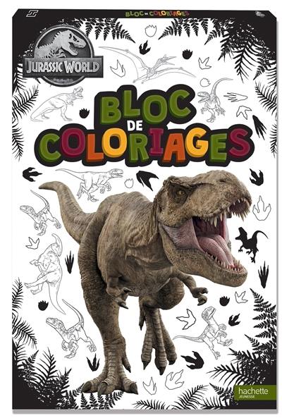 Jurassic World : bloc de coloriages