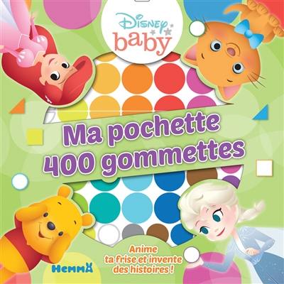 Disney baby : ma pochette 400 gommettes : fond vert