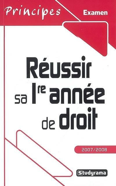 Réussir sa première année de droit