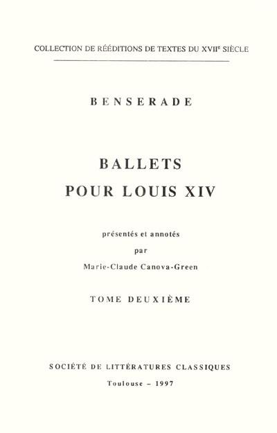 Ballets pour Louis XIV