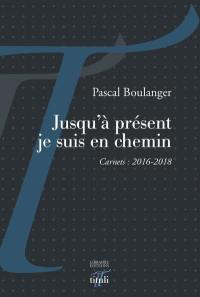 Jusqu'à présent je suis en chemin : carnets : 2016-2018