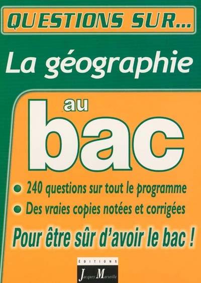 La géographie au bac