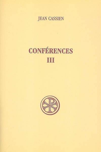 Conférences. Vol. 3. XVIII-XXIV