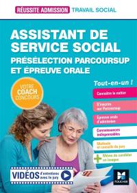 Assistant de service social : présélection Parcoursup et épreuve orale : tout-en-un !