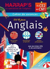 Cahier de vacances anglais Harrap's : du CE2 au CM1, 8-9 ans