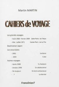 Cahiers de voyage