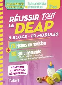 Réussir tout le DEAP : 5 blocs, 10 modules : 75 fiches de révision + 80 entraînements