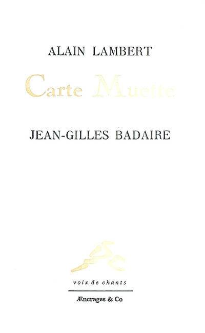 Carte muette