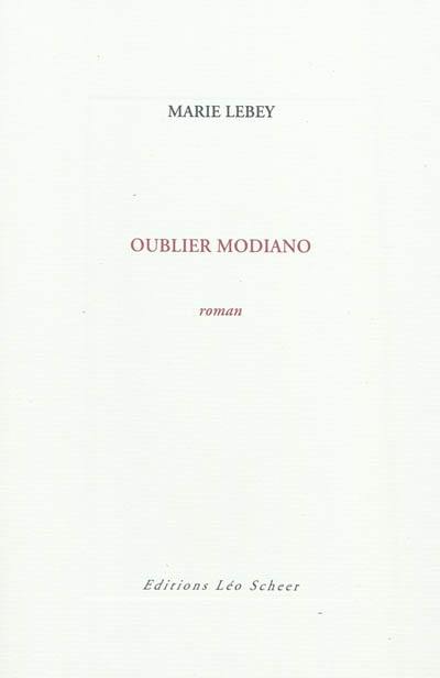 Oublier Modiano