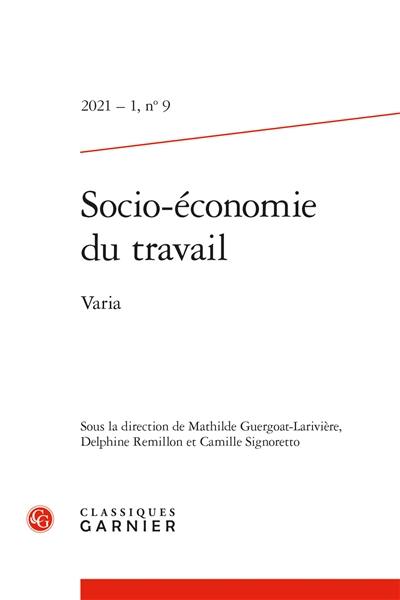 Socio-économie du travail, n° 9. Varia