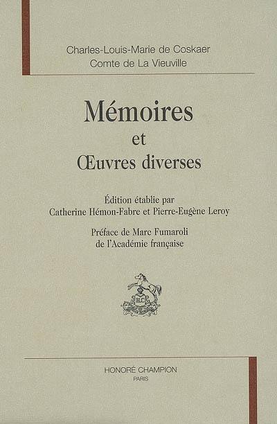 Mémoires ou Réflexions sur moi-même, et sur les différentes circonstances où je me suis trouvé dans ma vie. Lettres à Mme... sur mon voyage de Hollande. Pensées libres sur différents sujets