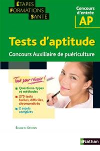 Tests d'aptitude concours auxiliaire de puériculture : concours d'entrée AP