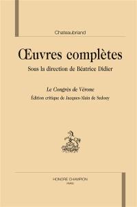 Oeuvres complètes. Le congrès de Vérone