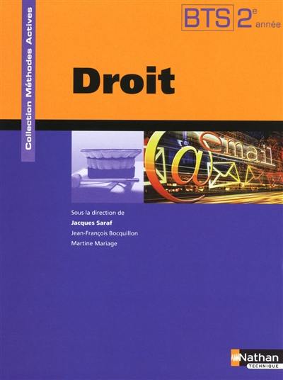 Droit, BTS, 2e année : manuel de l'élève